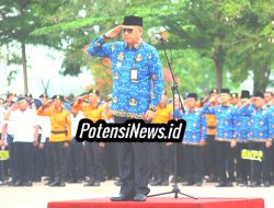 Pj. Sekretaris Daerah Tulang Bawang Pimpin Langsung Upacara HUT Korpri Ke-52 Tahun.