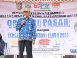 Guna Pengendalian Inflasi Daerah Pasar di Pekon Pelita Jaya Resmi Dibuka