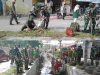 TNI-POLRI Bersama Masyarakat Bersihkan Saluran Air Di Sukarame Bandar Lampung, Guna Antisipasi Banjir
