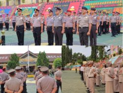 Puluhan Anggota Polres Tanggamus Naik Pangkat