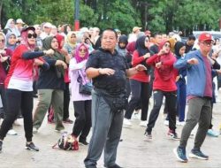 Gubernur Lampung Arinal, Senam Bersama Masyarakat Lampung Selatan