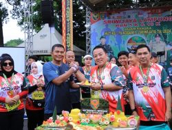 Gubernur Arinal Beserta Danrem 043, Brigjen TNI Iwan Ma’ruf Zainudin, Melepas Peserta Sriwijaya Lampung Run 2024