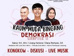 KPG Lampung Sukses Gelar “Kaum Muda Bincang Demokrasi” chapter II Di Kota Metro