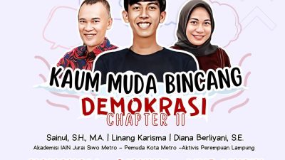 KPG Lampung Sukses Gelar “Kaum Muda Bincang Demokrasi” chapter II Di Kota Metro