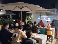 TPD Dan Para Relawan Ganjar Mahfud Lampung, Gelar Nobar di Muara Cafe and Space Bandar Lampung
