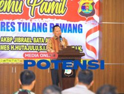 PJ. Bupati Tulang Bawang Qudratul Hadiri Pisah Sambut Kapolres Tulang Bawang