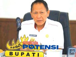 Pj Bupati Tulangbawang Qudratul Terima Audensi Bank Mandiri Tulangbawang