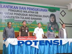 Pj Bupati Tulang Bawang Menghadiri Pengukuhan Pengurus Wil 08 RAPI Kabupaten Tulang Bawang