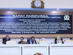 DPRD Lampung Gelar Paripurna Pembicaraan Tingkat II