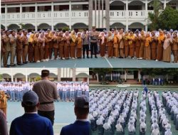 Kapolres Tanggamus Jadi Inspektur Upacara di SMAN 1 Kota Agung, Ini Pesannya