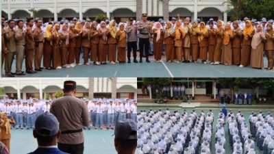 Kapolres Tanggamus Jadi Inspektur Upacara di SMAN 1 Kota Agung, Ini Pesannya