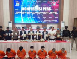 8 Tersangka Jaringan Sindikat Narkoba Fredy Pratama Dibekuk Polda Lampung