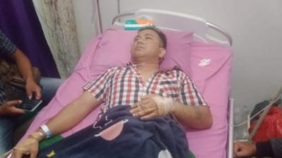 Jurnalis Anggota PWRI Tulang Bawang Ditusuk Orang Tak Dikenal