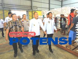 Acara Penyaluran Cadangan Beras Pemerintah (CBP) Bantuan Pangan di Tulang Bawang Tahun 2024 Di Hadiri Pj Bupati Tulang Bawang. 