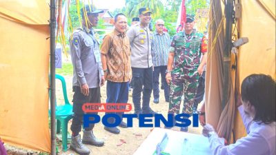 Pastikan Berjalan Baik dan Kondusif Pj Bupati Tulang Bawang Qudrotul lakukan Pemantauan di TPS.