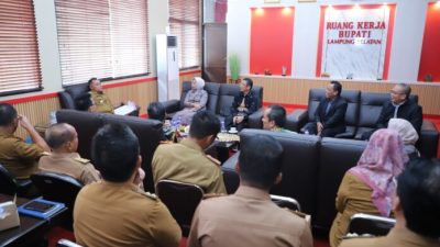 Unila Bersinergi dengan Pemkab Lampung Selatan dalam Audiensi Pembangunan