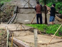 Jembatan Penghubung Pekon di Pematang Sawa Ambruk, Belum Ada Perhatian Serius Dari Pemerintah Terkait