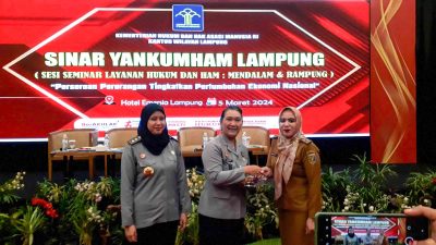 Kemenkumham Lampung Kembali Sosialisasikan Legalitas Pelaku Usaha, Kakanwil: Dari 150.843 UMKM, baru 2,2 Persen Terdaftar