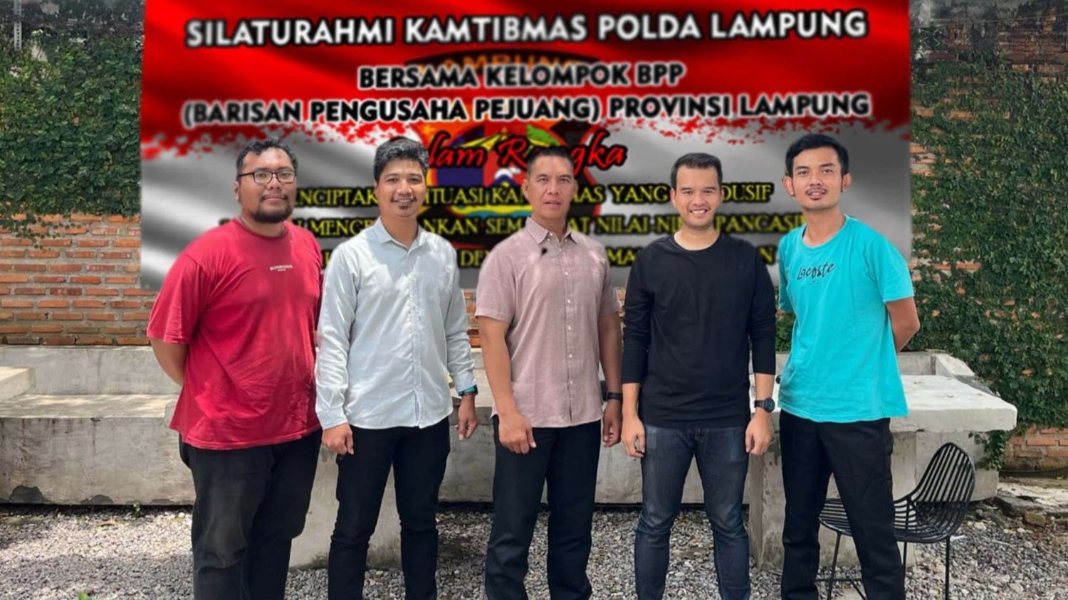 Kepolisian dan Relawan BPP Lampung Bergerak Bersama untuk Pemilu Damai