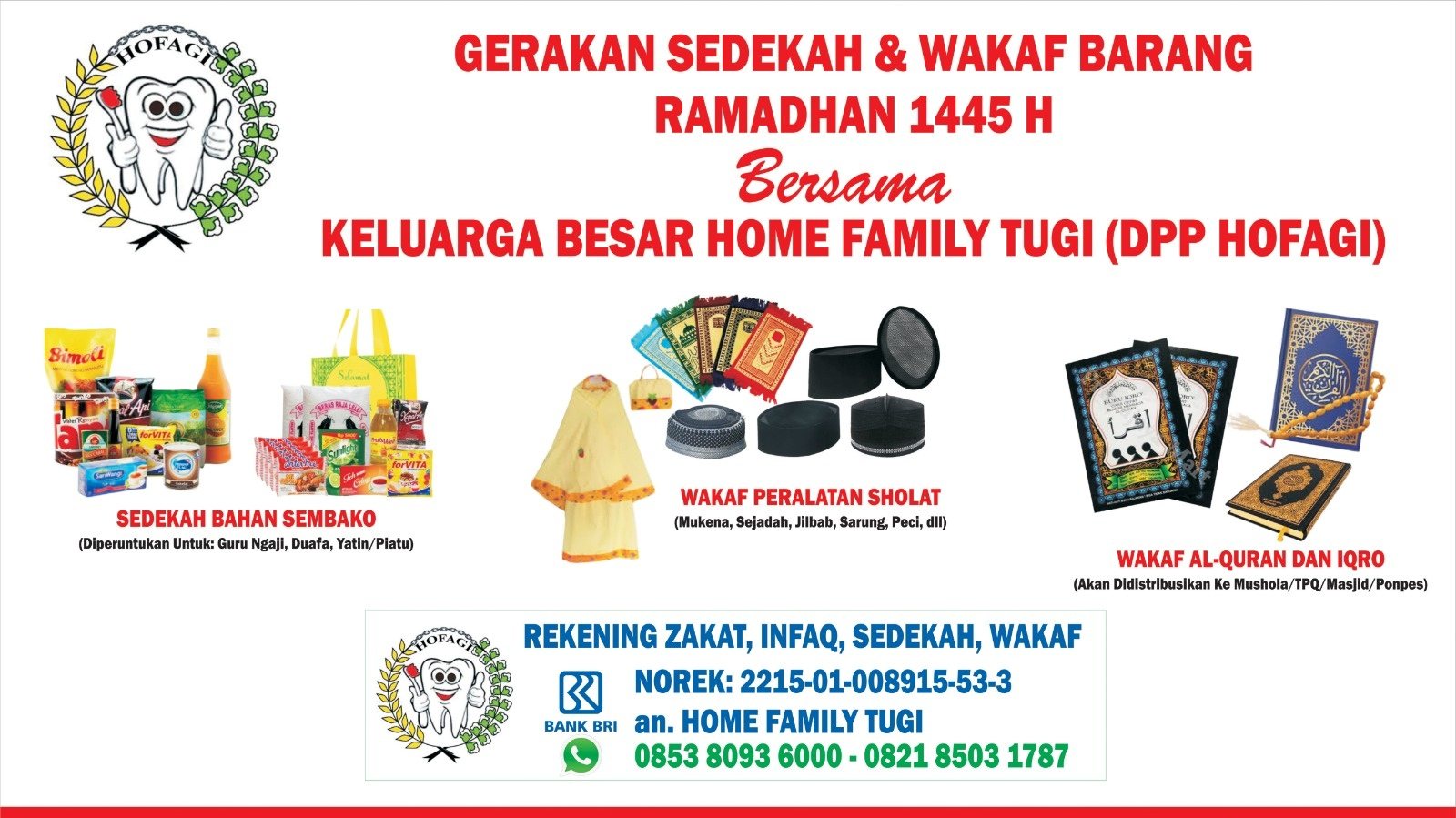 HOFAGI Jadi Jembatan Kebaikan di Bulan Suci