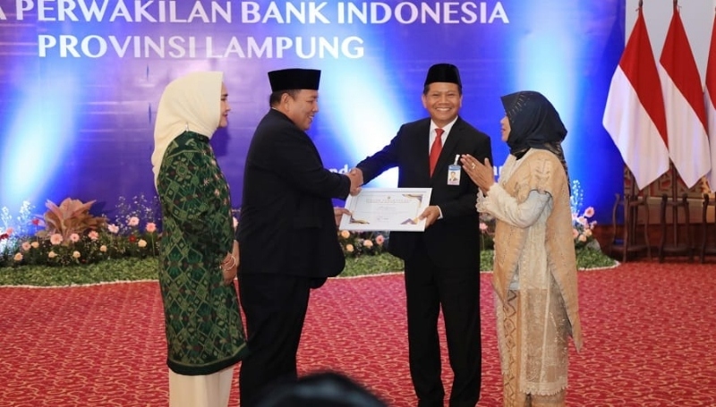 Gubernur Arinal Djunaidi Hadiri Pengukuhan Kepala BI Lampung