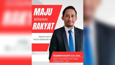 Pilkada 2024: Resmen Kadapi Bakal Sapu Bersih Korupsi di Waykanan