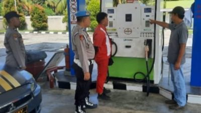 Polsek Pesisir Utara Antisipasi Kecurangan di SPBU