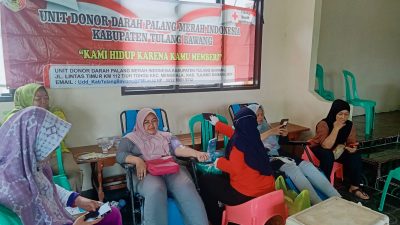 HUT ke-27 Tulang Bawang, TP PKK Melaksanakan Donor Darah