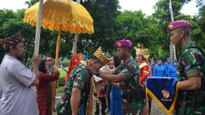 Acara Tradisi Penyambutan Komandan Brigif 4 Mar/BS