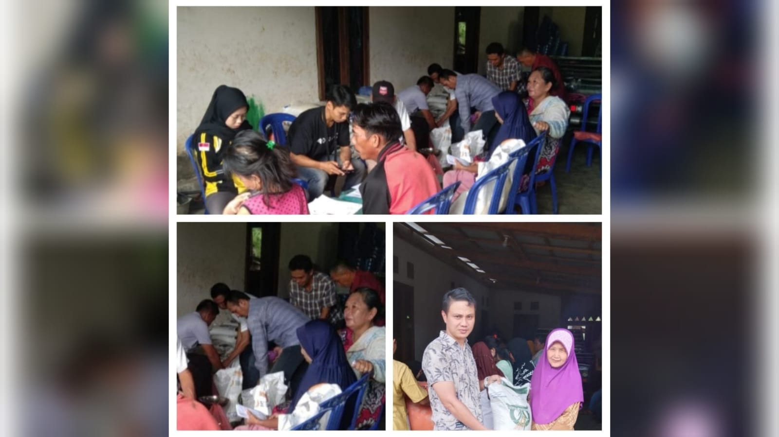 Pekon Teba Bunuk Salurkan Beras Bulog untuk 128 KPM