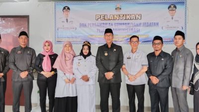 Pj. Sekda JON EDWAR Lantik 8 Pejabat Eselon III dan IV