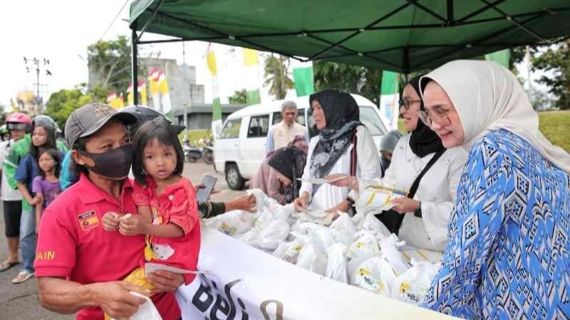 Riana Sari Arinal Lepas Bantuan OPD Program Siger