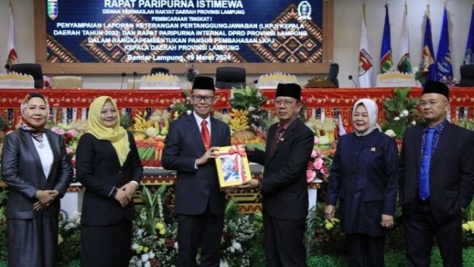 Sekdaprov Lampung Lepas LKPJ Kepala Daerah 2023
