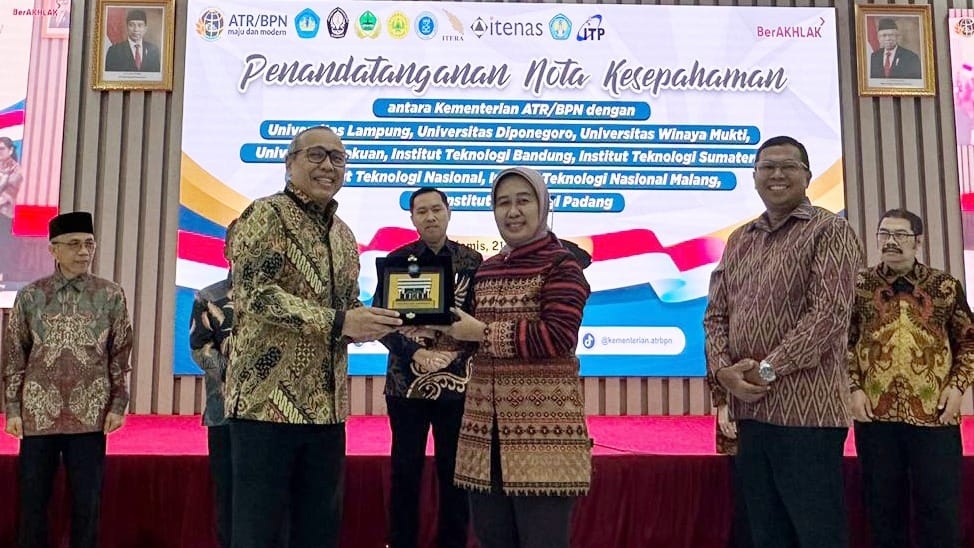 Unila dan Kementerian ATR MoU Tridarma Perguruan Tinggi