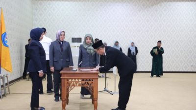 Rektor Unila Lantik Dekan FMIPA dan Wakil Dekan FP