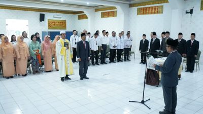 Kemenag Lampung Lantik Jumadi Jadi Kabid Bimas Hindu 