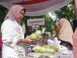 Rektor Unila Bersama Jajaran Kunjungi Bazar Ramadan