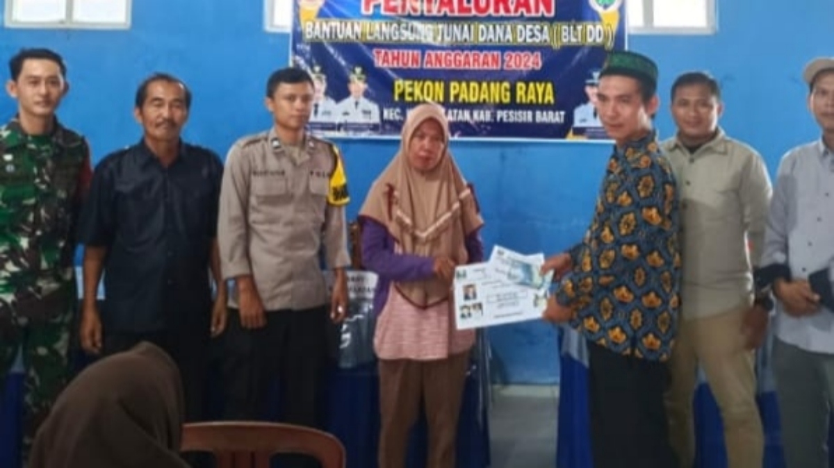 Pekon Padang Raya Realisasikan BLT-DD Kepada 19 KPM