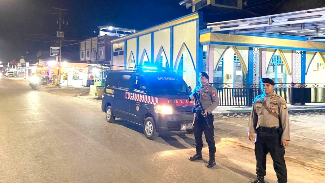 Samapta Polres Tulang Bawang Siaga Malam