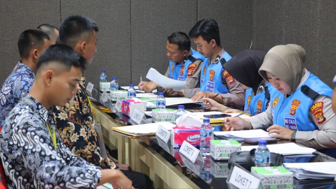 Polres Tanggamus Evaluasi Kelengkapan Berkas Calon Polri