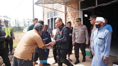 Kapolda Sumsel Tinjau Lokasi Pembuatan Sumur Bor