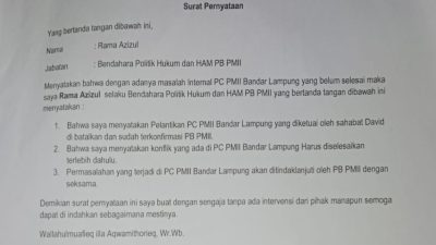 Dualisme Kepemimpinan: Pelantikan PMII Bandarlampung Dibatalkan