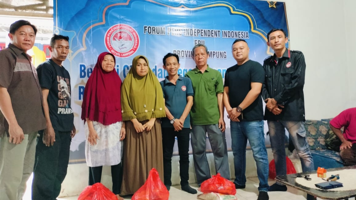 FPII Lampung Salurkan Bantuan 1000 Paket Sembako