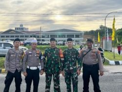 50 Personel Polres Pesisir Barat Amankan Salat Id
