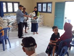 294 KPM di Pekon Tanjung Setia Terima Bantuan Beras