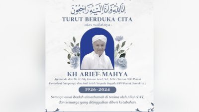 Kapolda Lampung Berduka Atas Wafatnya Tokoh NU Arief Mahya