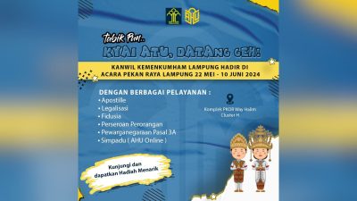 Datang ke PRL? Jangan Lewatkan Stand Kemenkumham Lampung