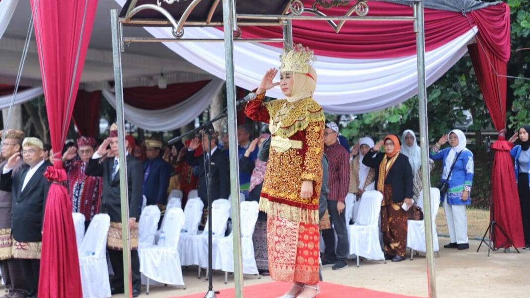 Rektor Unila Pimpin Upacara Hardiknas