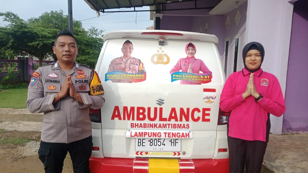 Polisi di Lampung Tengah Rombak Mobil Pribadi Jadi Ambulans Gratis 