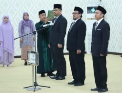 Rektor Unila Kukuhkan Barisan Baru FMIPA